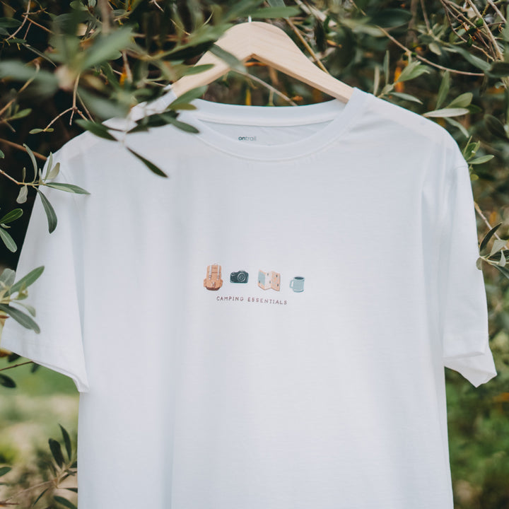 Camping Essentials Tshirt - Beyaz