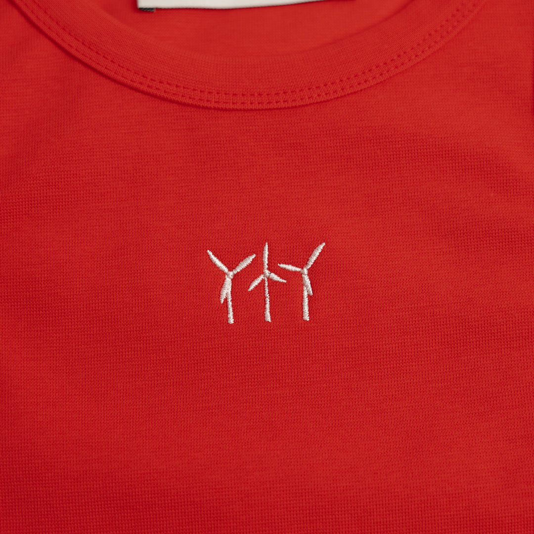 Windmills Crop Top - Nar Çiçeği