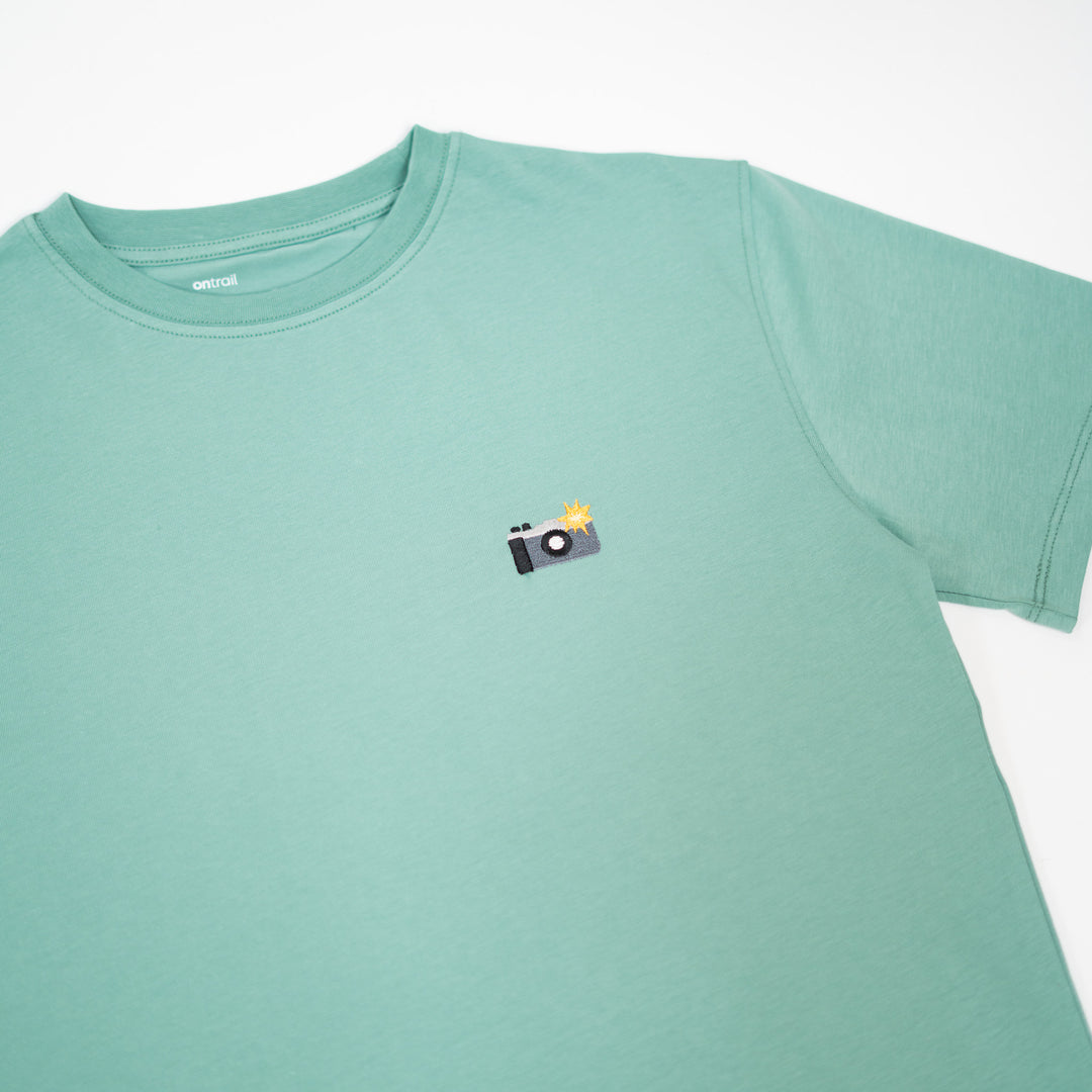 Camera Tshirt - Su Yeşili