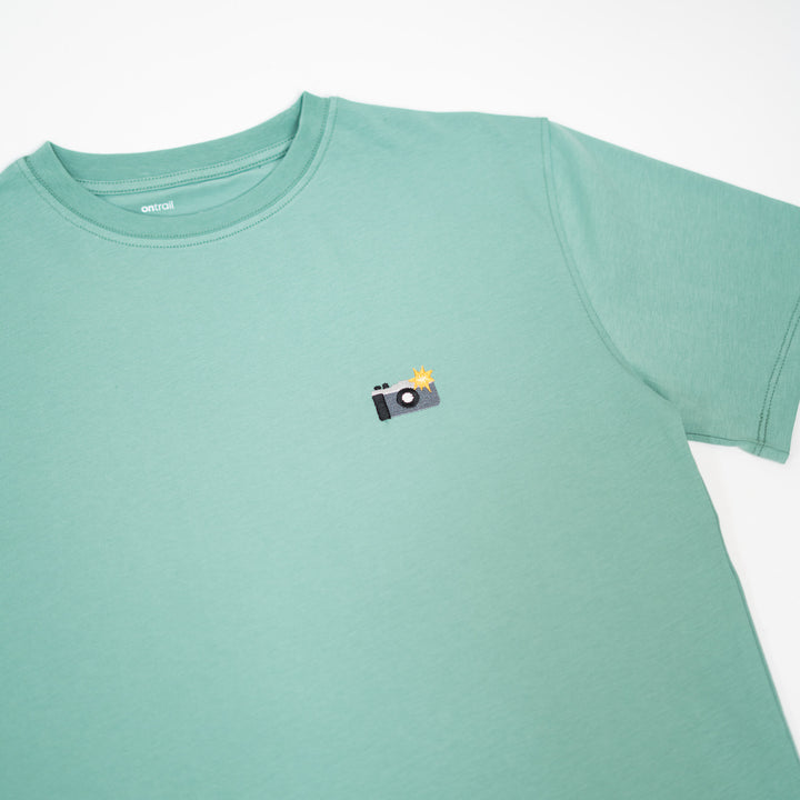 Camera Tshirt - Su Yeşili
