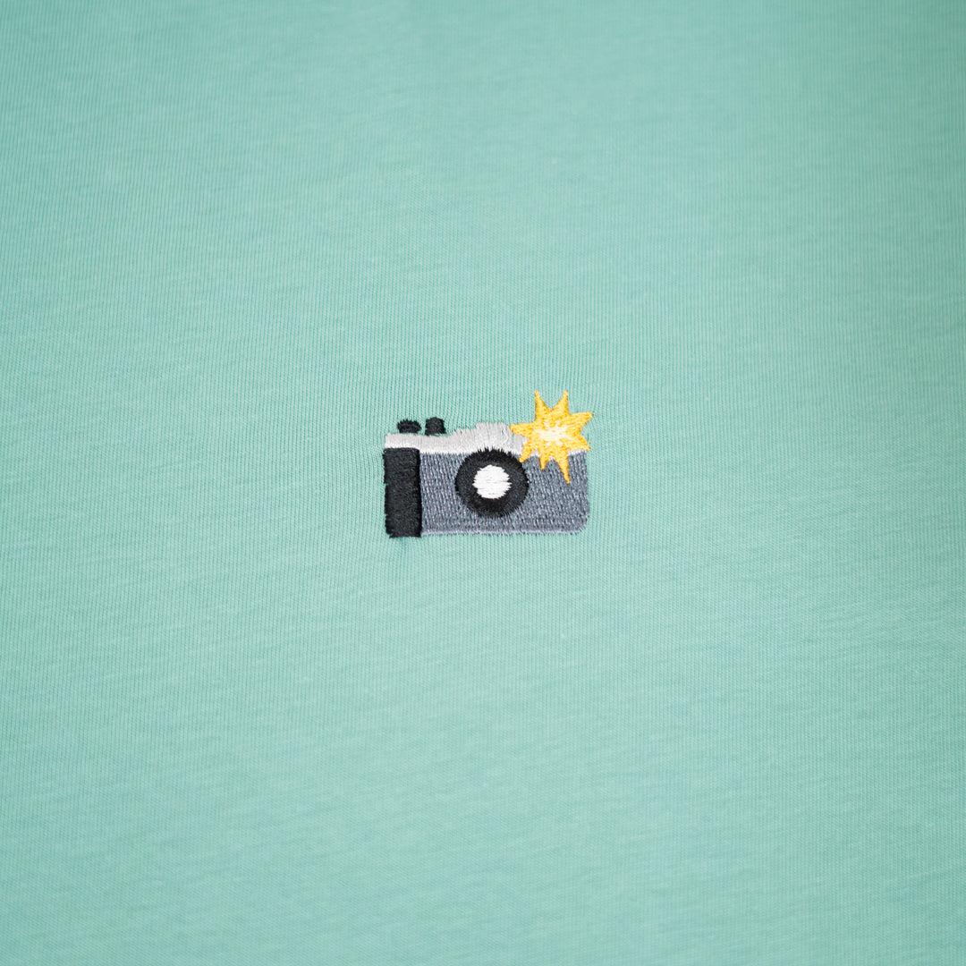 Camera Tshirt - Su Yeşili