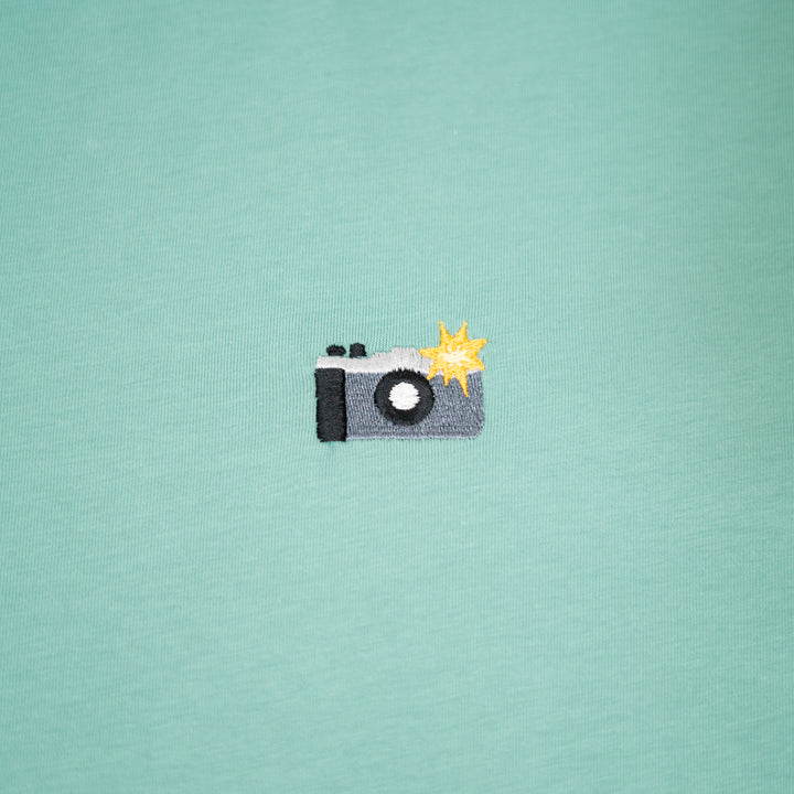 Camera Tshirt - Su Yeşili