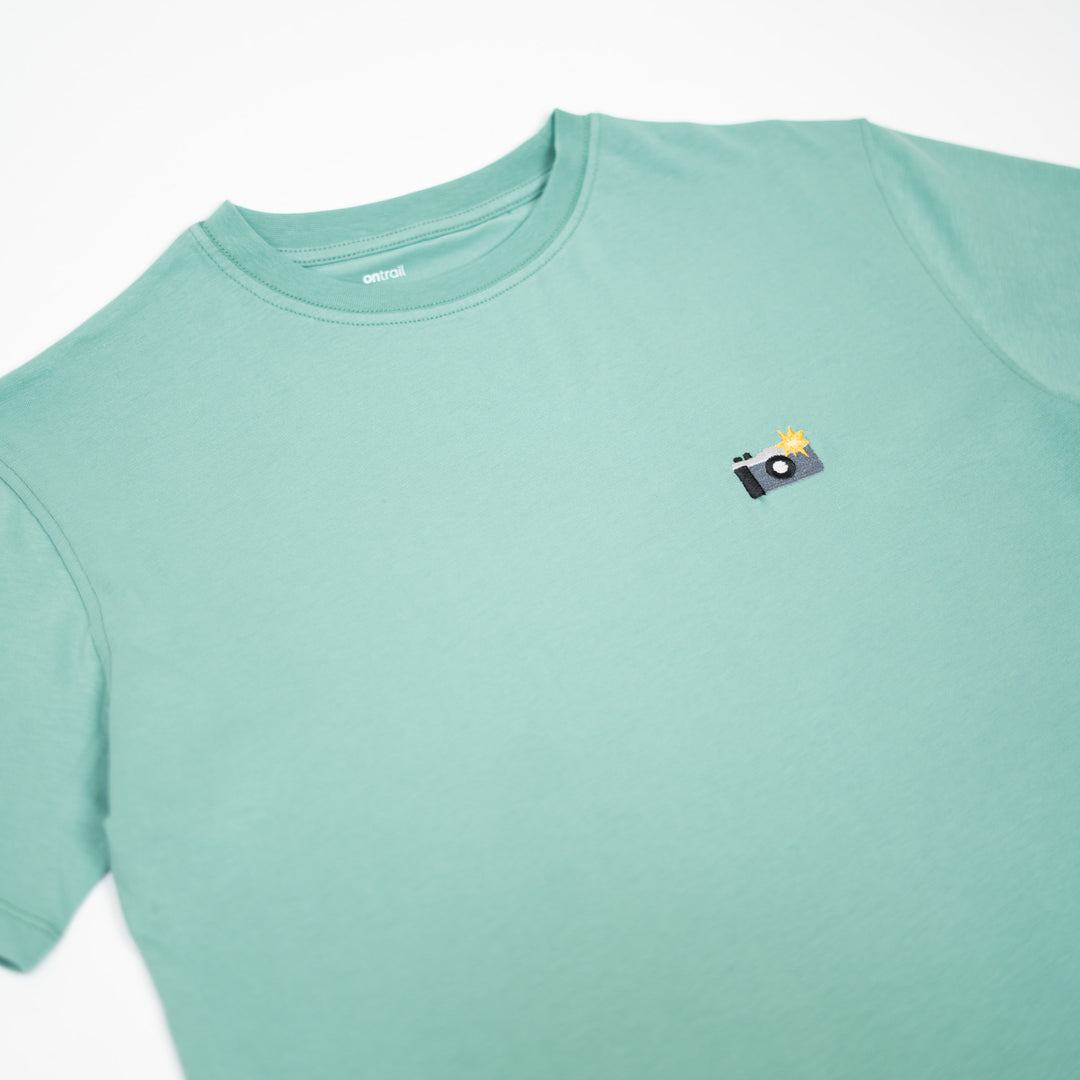 Camera Tshirt - Su Yeşili