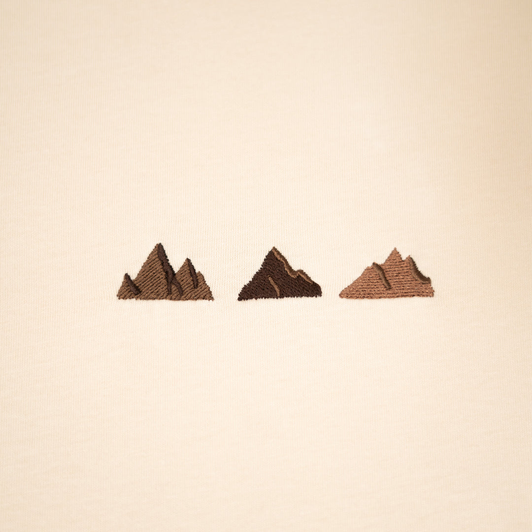 Mini Mountains Tshirt - Krem