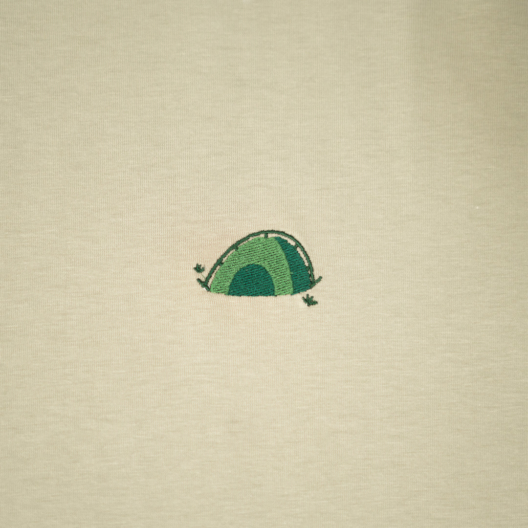 Solo Camping Tshirt - Gri Yeşil