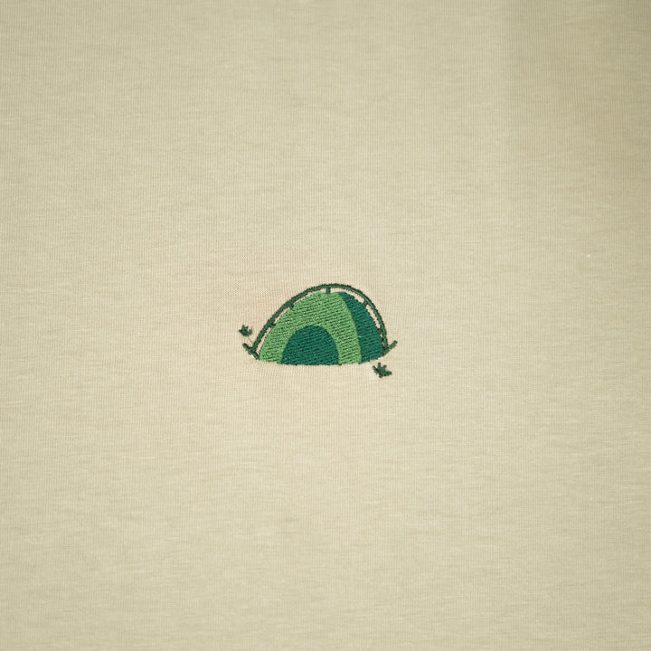 Solo Camping Tshirt - Gri Yeşil