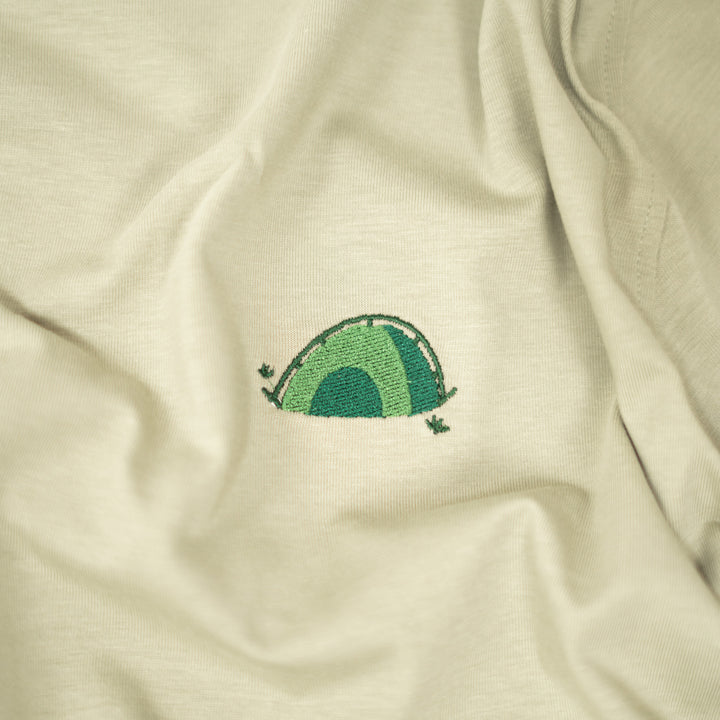 Solo Camping Tshirt - Gri Yeşil