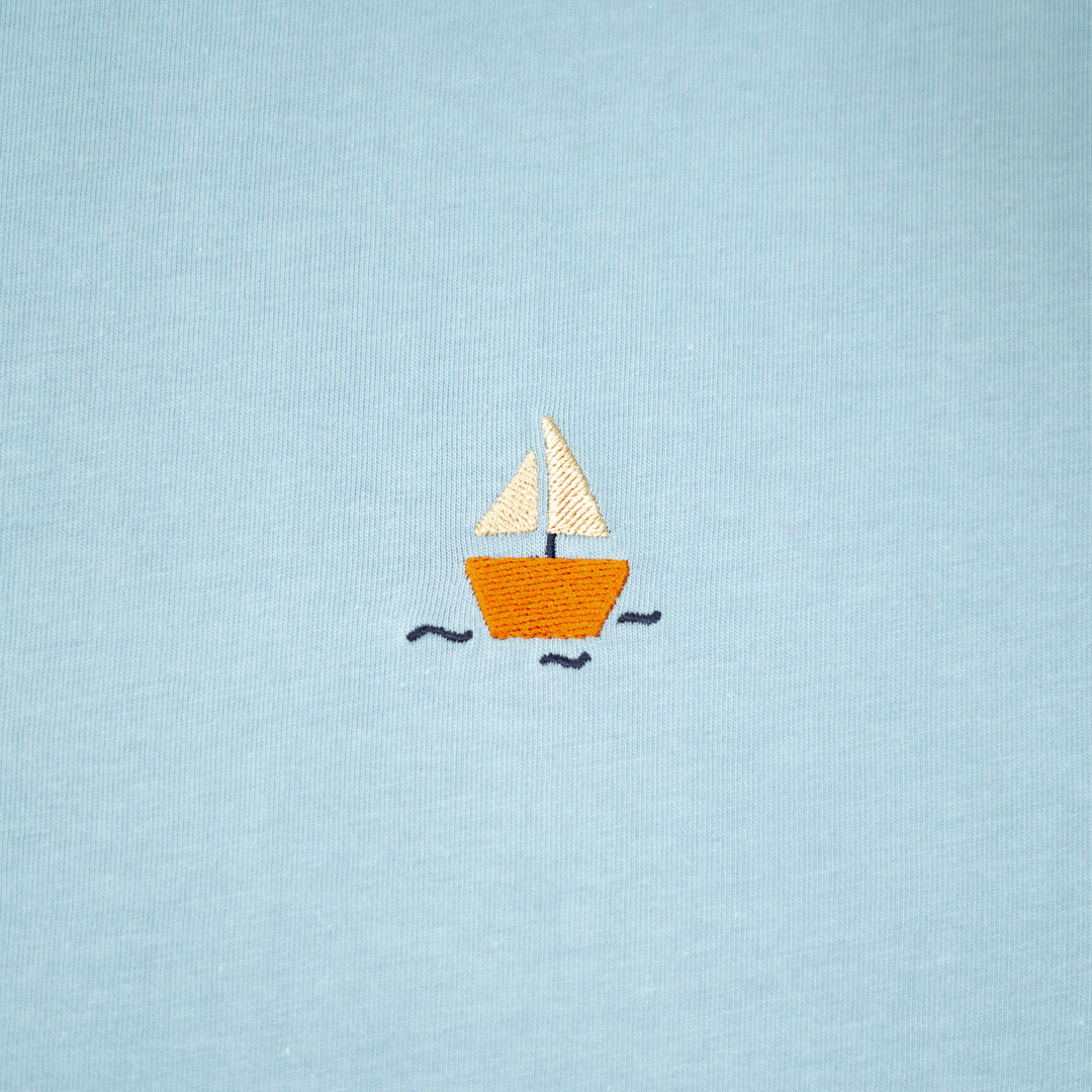 Mini Boat Tshirt - Su Mavisi