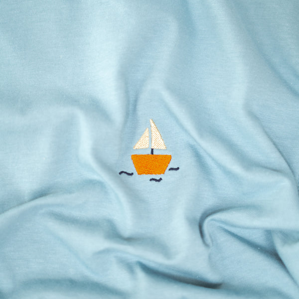 Mini Boat Tshirt - Su Mavisi
