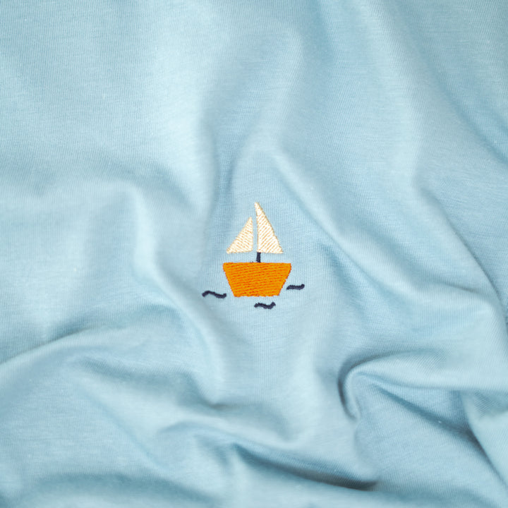 Mini Boat Tshirt - Su Mavisi