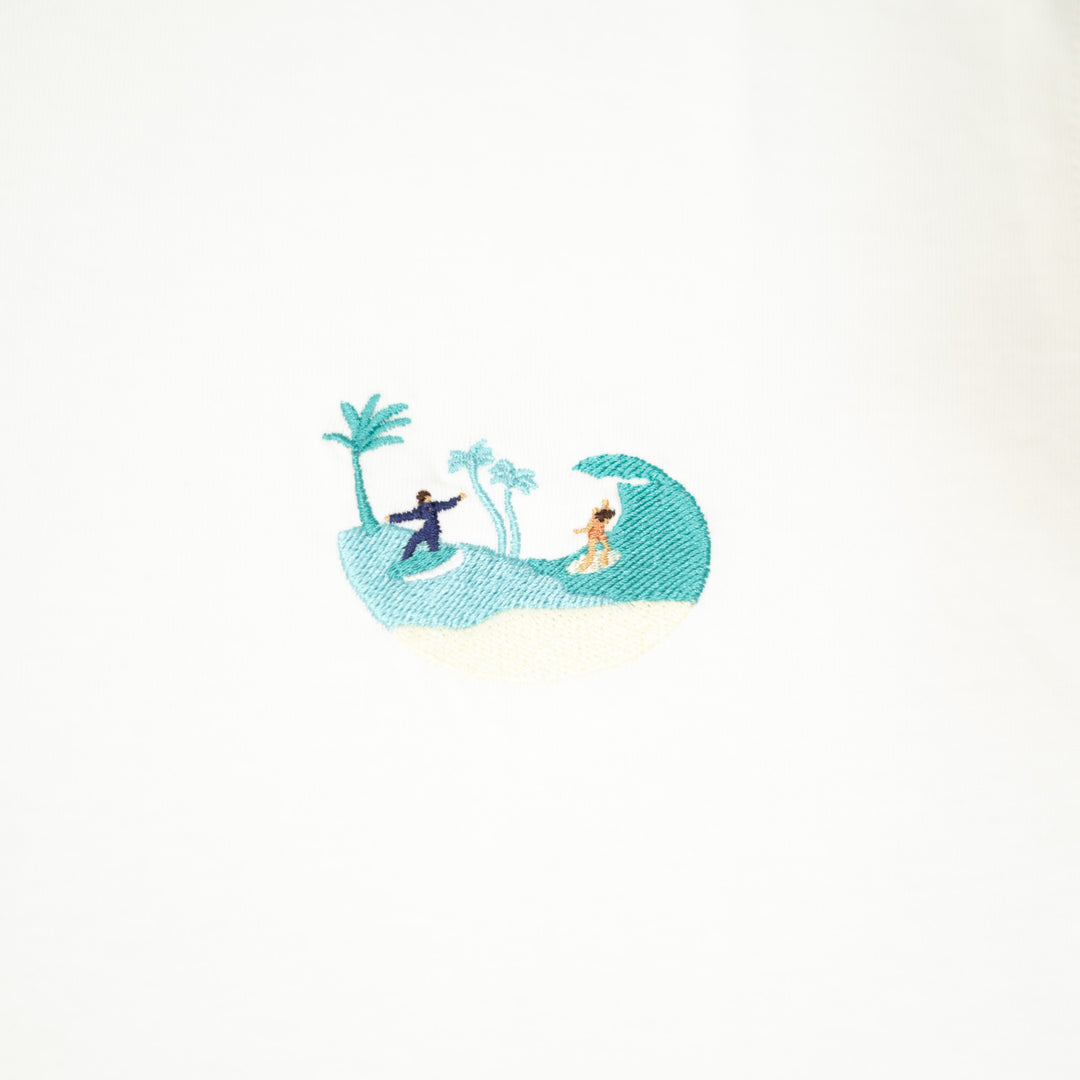 Island Life Tshirt - Antik Beyaz