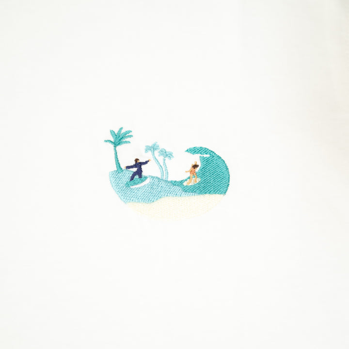 Island Life Tshirt - Antik Beyaz