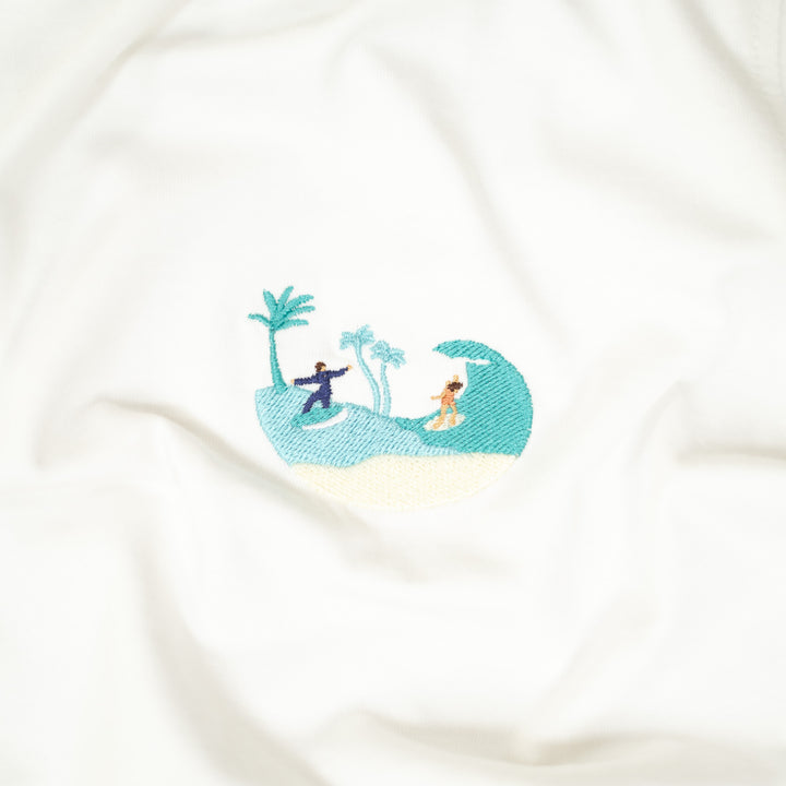 Island Life Tshirt - Antik Beyaz