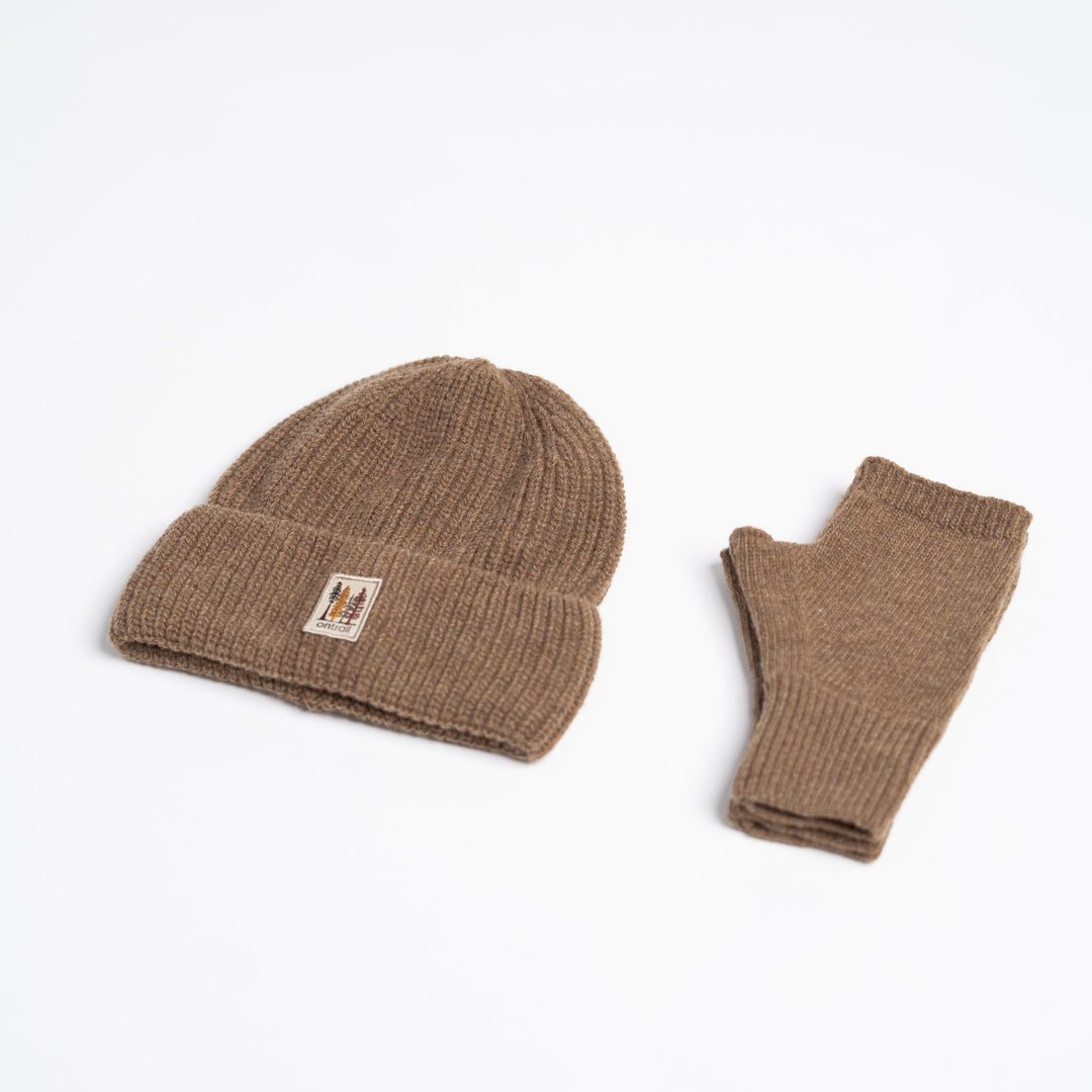 Yün Eldiven - Açık Kahve