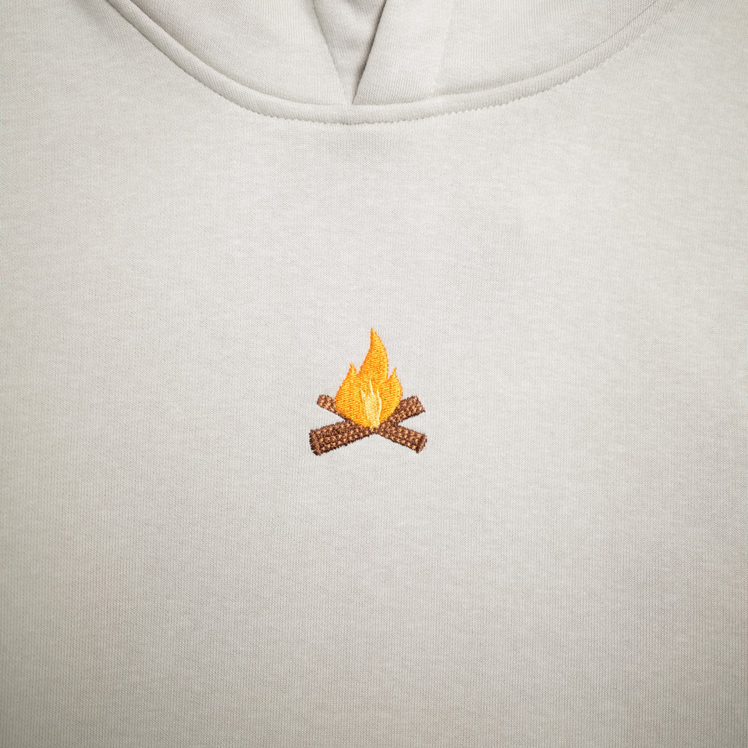 Camp Fire Hoodie - Duman Grisi