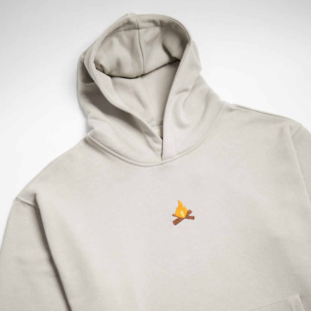 Camp Fire Hoodie - Duman Grisi