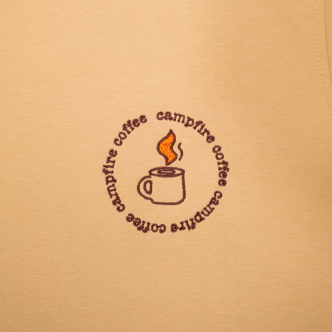 Campfire Coffee Tshirt - Latte