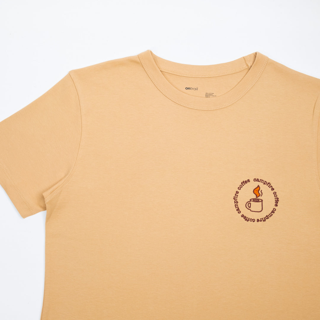 Campfire Coffee Tshirt - Latte