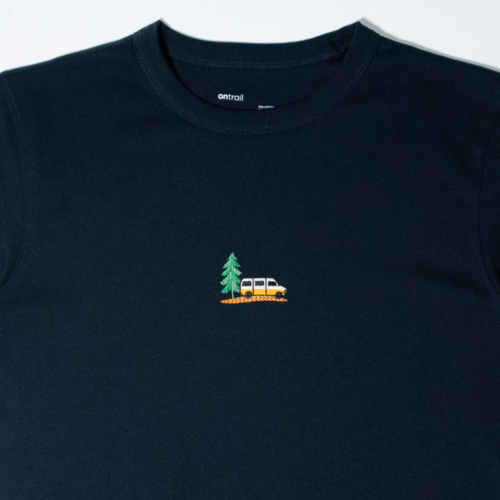 Vanlife & Pine Tshirt - Koyu Lacivert