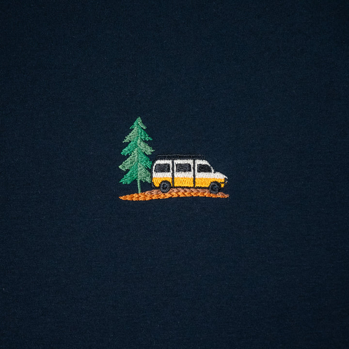 Vanlife & Pine Tshirt - Koyu Lacivert