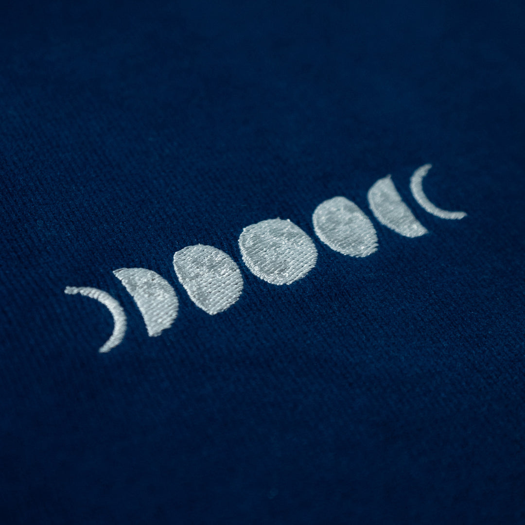 Moon Phases Sweatshirt - Gece Mavisi