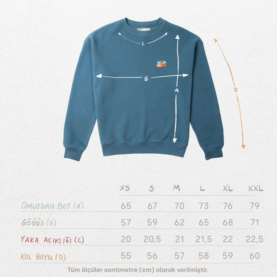 Explore Sweatshirt - Mavi