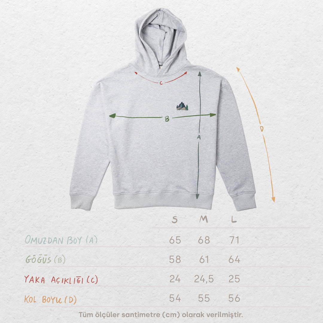 Foggy Mountain Hoodie - Gri