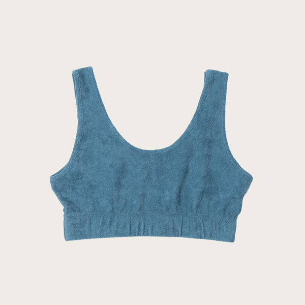 Terry Crop Top - Ocean