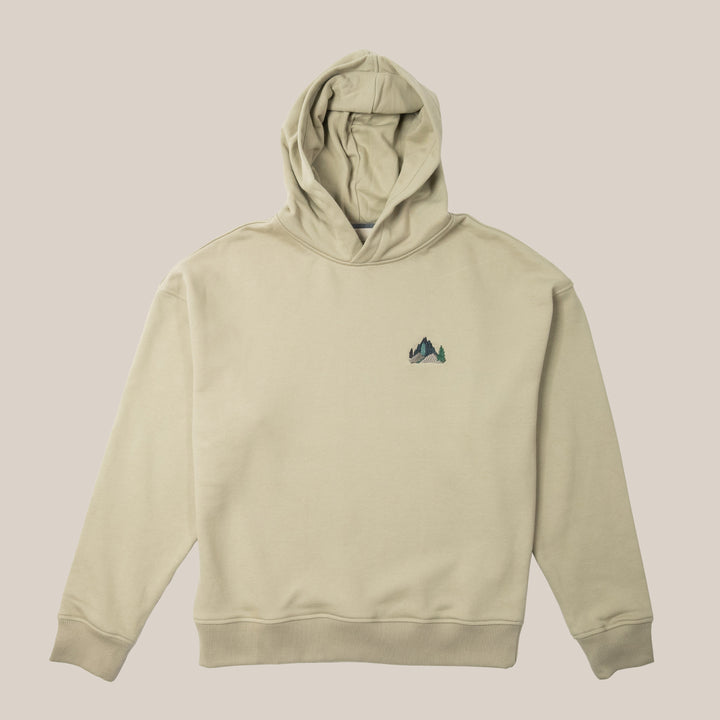 Foggy Mountain Hoodie - Yeşil Bej