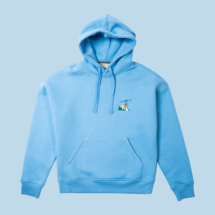 Ski Life Hoodie - Gökyüzü Mavisi