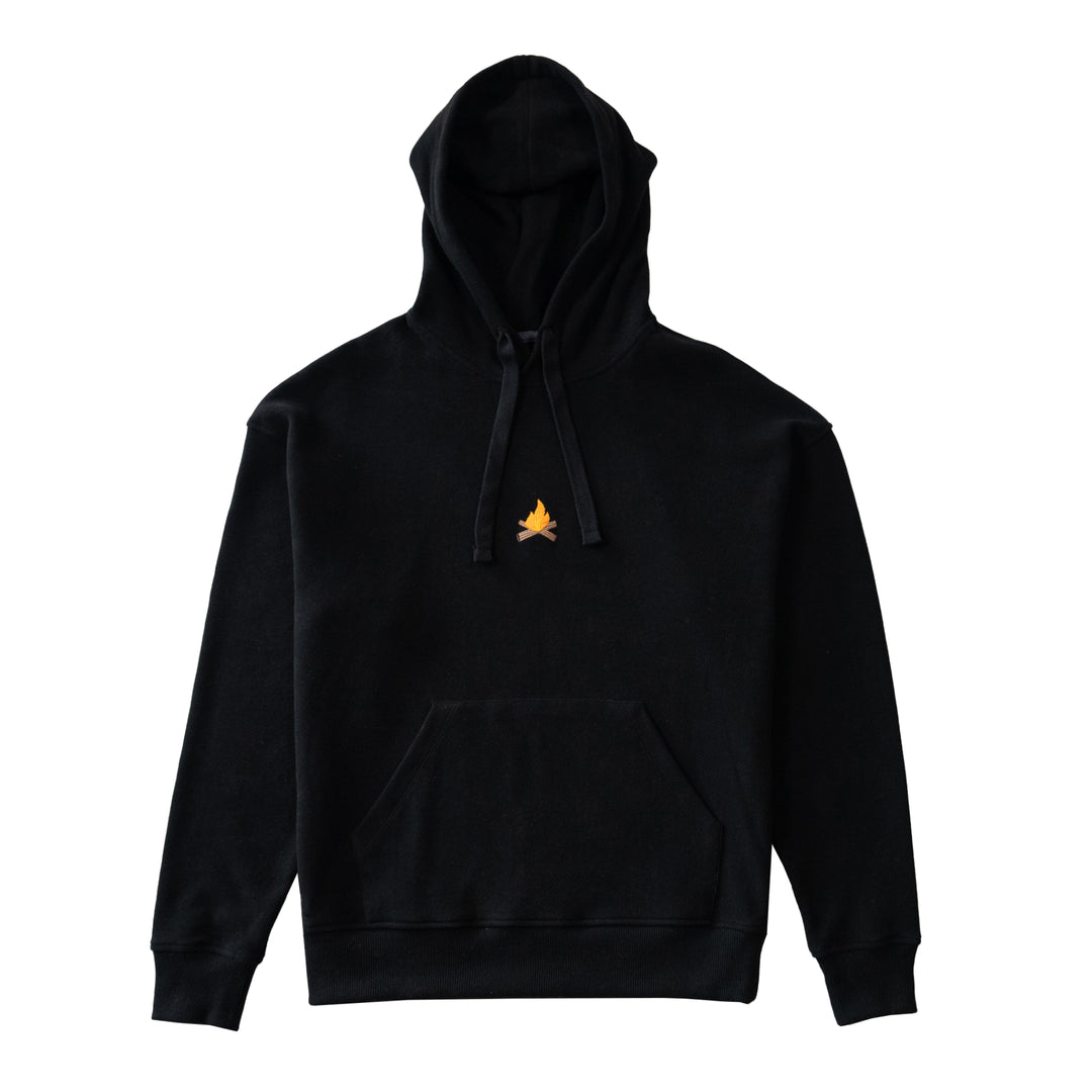 Camp Fire Hoodie - Siyah