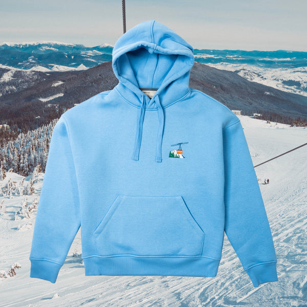 Ski Life Hoodie - Gökyüzü Mavisi