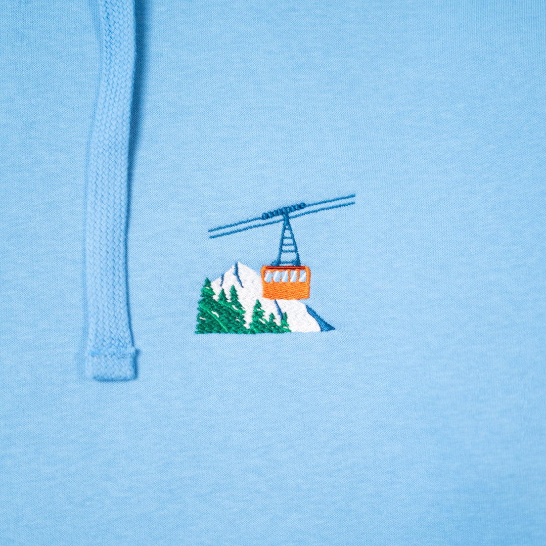 Ski Life Hoodie - Gökyüzü Mavisi