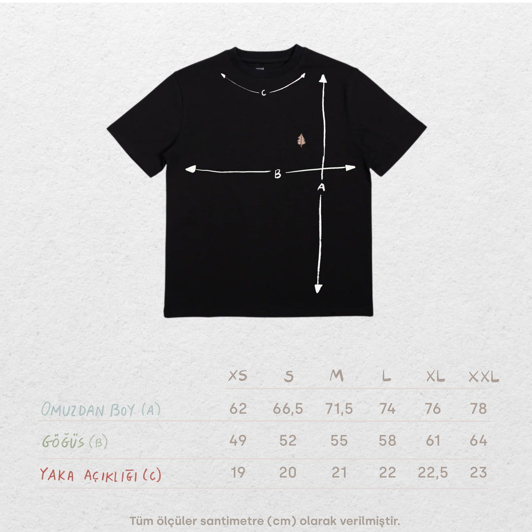 Mini Pine Tshirt - Siyah
