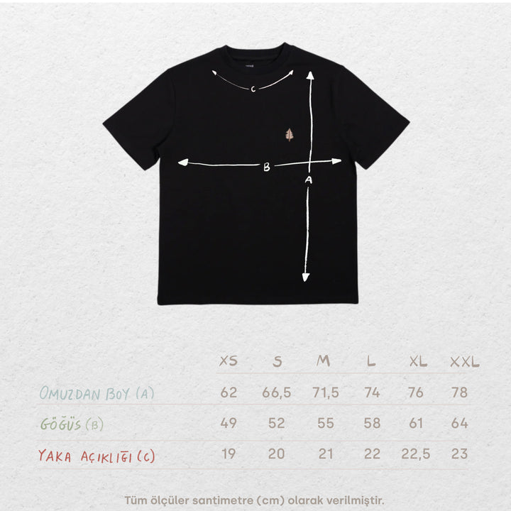 Mini Pine Tshirt - Siyah