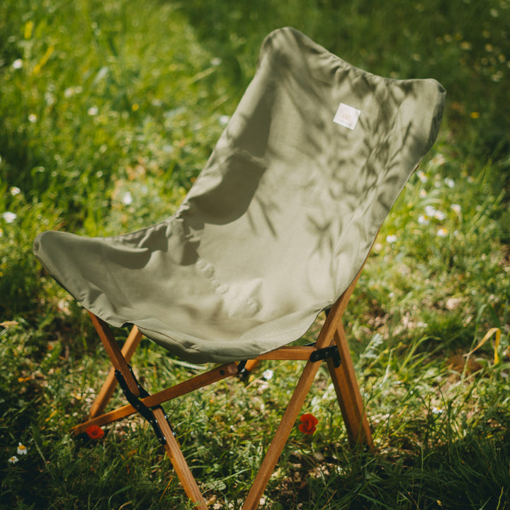 Ahşap Katlanır Sandalye - Haki