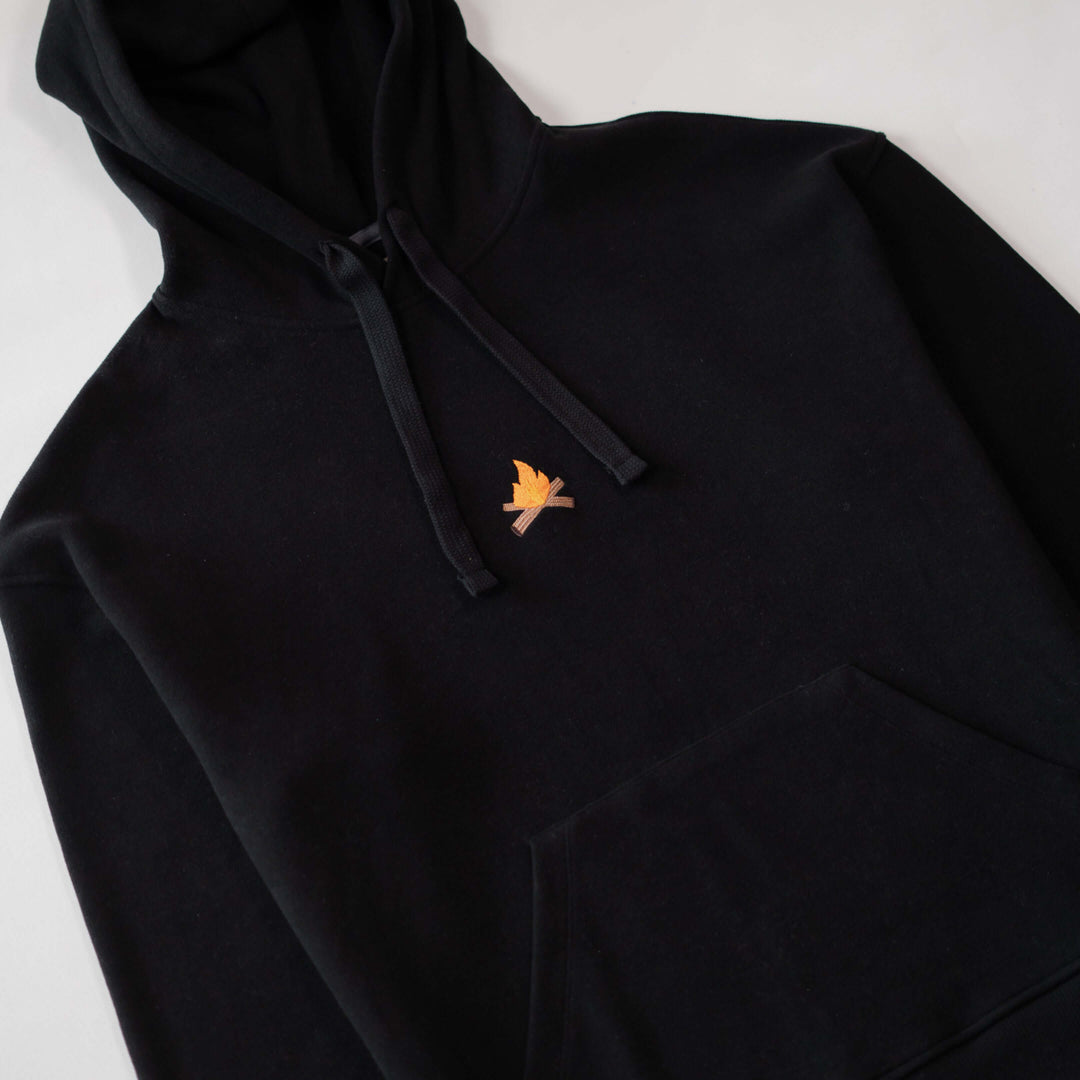 Camp Fire Hoodie - Siyah