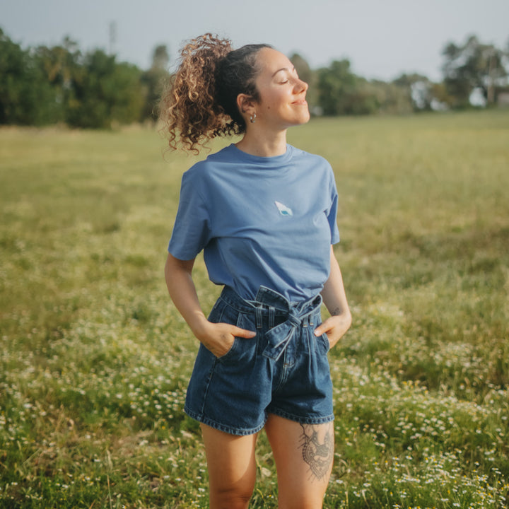 Conch Shell Tshirt - Mavi Lila