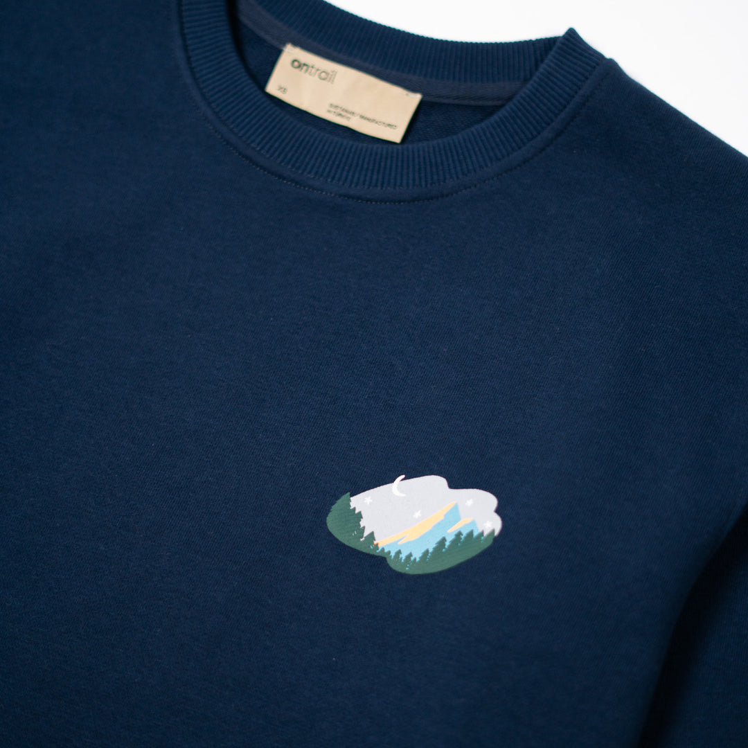 Starry Mountain Sweatshirt - Lacivert