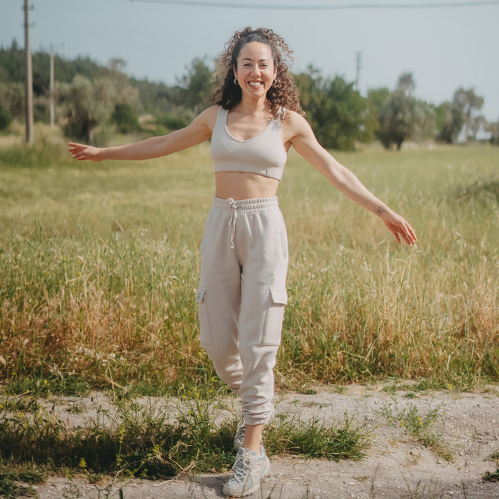Kadın Travel Pants -  Parşömen Bej