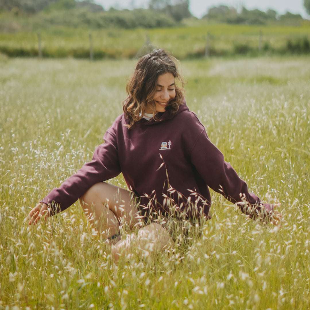 Road Life Hoodie - Mürdüm