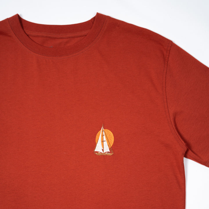 Boatlife & Sunset Tshirt - Kiremit