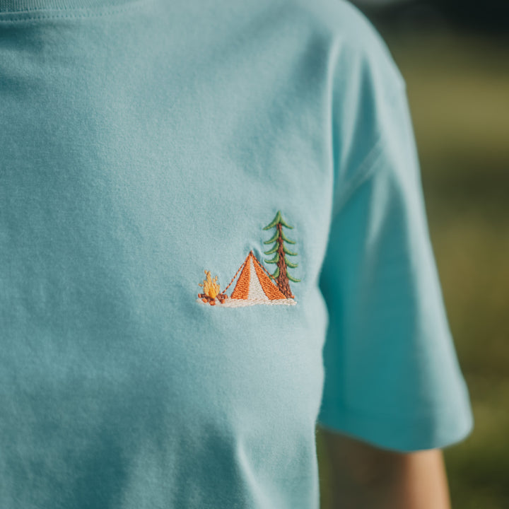 Camp Life Tshirt - Gökyüzü Mavisi