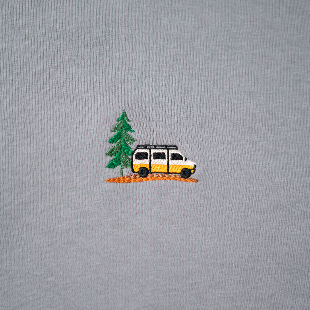 Van Life & Pine Hoodie - Gri