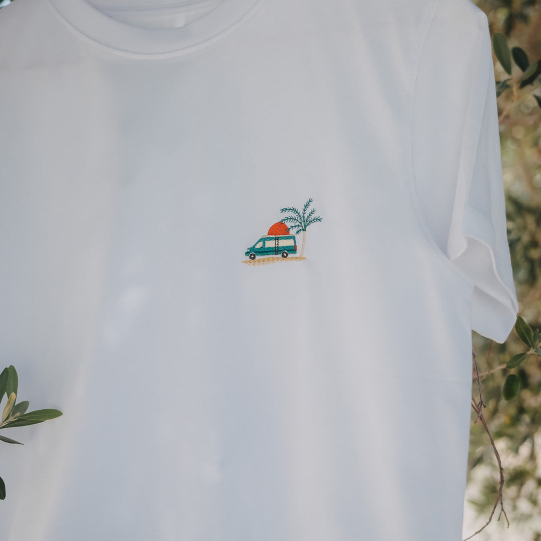 Vanlife & Sunset Tshirt - Beyaz