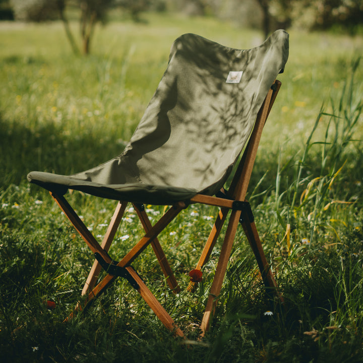 Ahşap Katlanır Sandalye - Haki