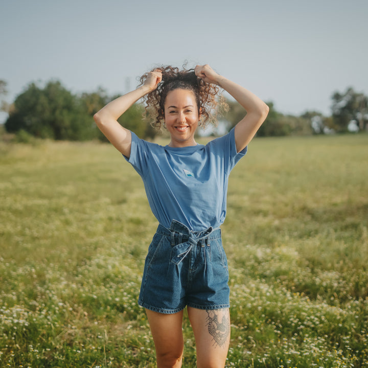 Conch Shell Tshirt - Mavi Lila