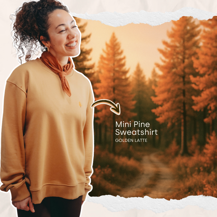Mini Pine Sweatshirt - Golden Latte