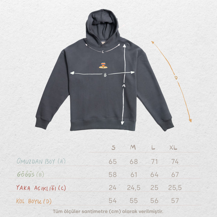 Kapadokya Hoodie - Antrasit