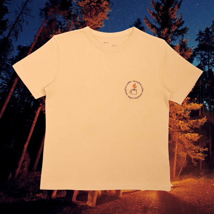 Campfire Coffee Tshirt - Latte